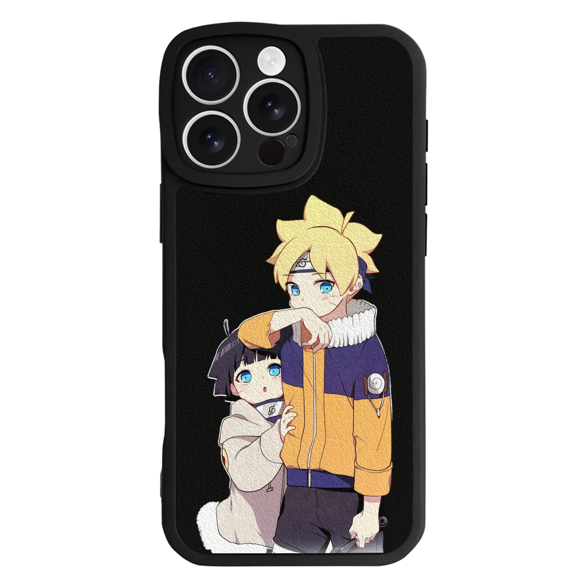 （画像用） NARUTO -ナルト- うずまき ボルト Uzumaki Boruto 【iPhone 16シリーズ対応】シリコンスマホケース（レザー調） 材質：シリコン